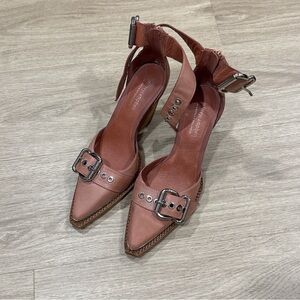 Jeffrey Campbell Pink Buckle Heels